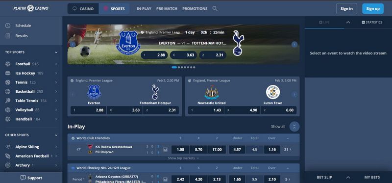 Análisis de PlatinCasino Análisis de PlatinCasino